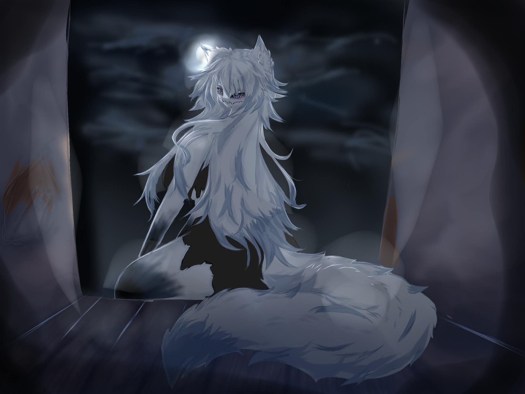 The moonlight beast - ibisPaint