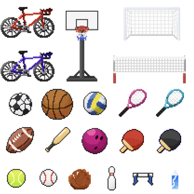 スポーツ素材(ドット絵)