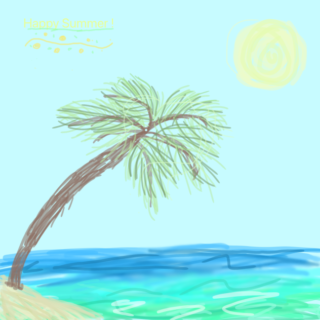 Summer day at the Beach!☀️🏖2 - ibisPaint