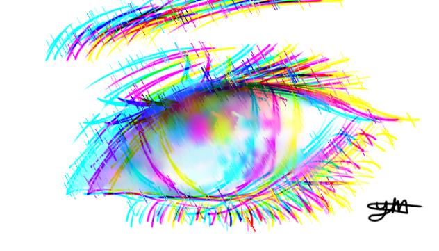 glitched eye - ibisPaint