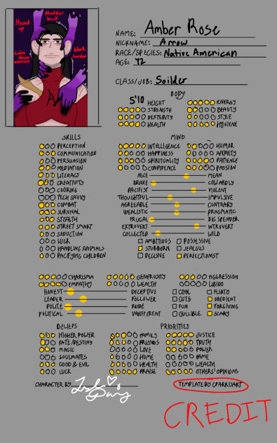 Character bio