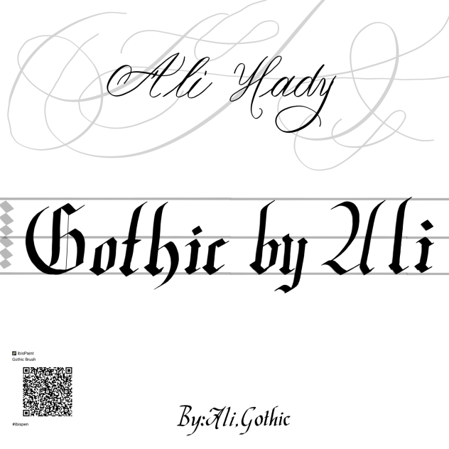 Gothic(Blackletter) Brush By Ali