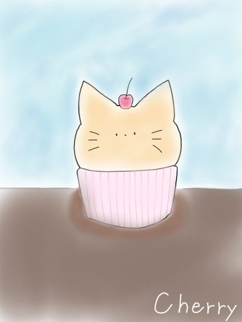 ねこのカップケーキ - ibisPaint