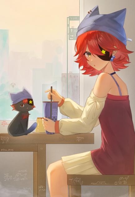 (,~,;  ▿ ;,)~😺🧋