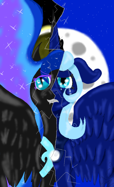 Luna's Two Sides - ibisPaint
