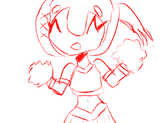 Ouicha Cheerleader Sketch Animation!
