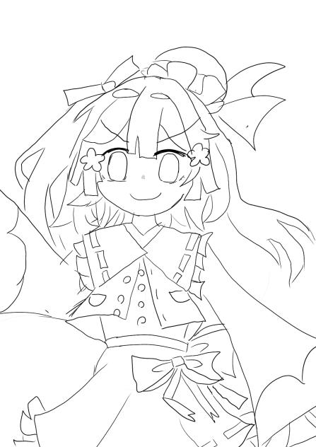 オリキャラ塗り絵（デジタル7回目）