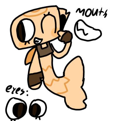 Shelly’s mermaid design in my comic