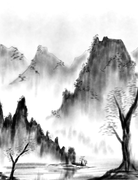 水墨画風 - ibisPaint