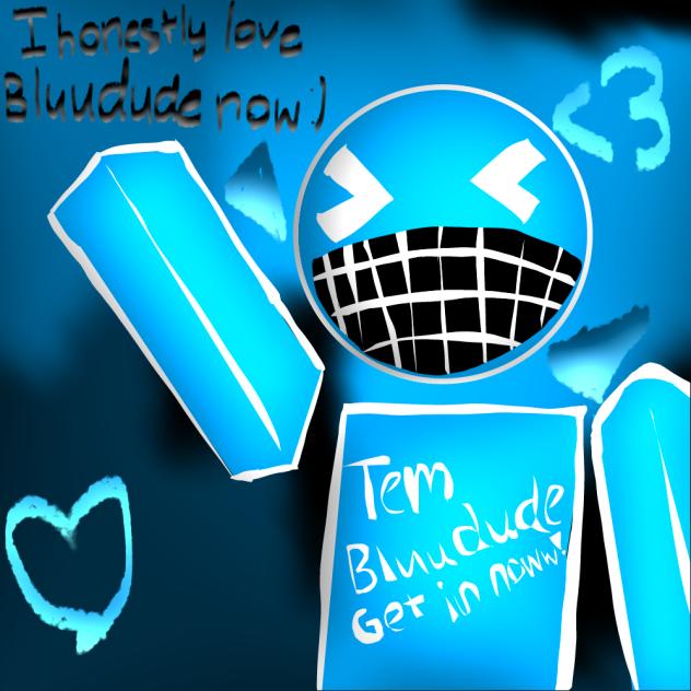 Lil silly bluudude drawing 💙