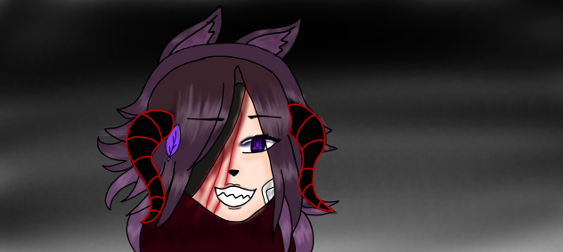 a drawing of my friend's gacha oc