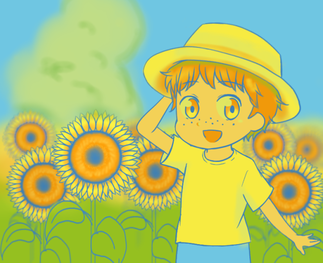 ちょーしくんとひまわり