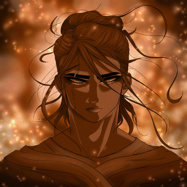 Knight in Red Flames - ibisPaint