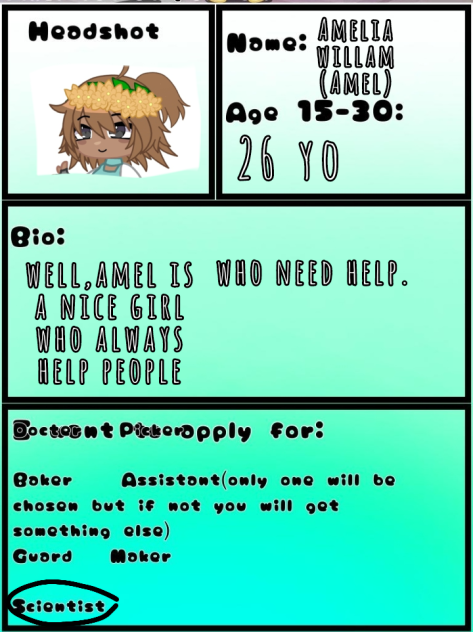character sheet 🌺