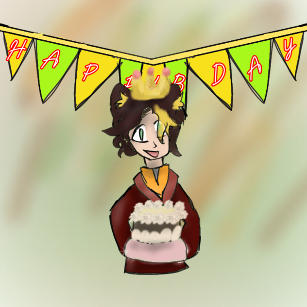 Birthday Art for Yellow