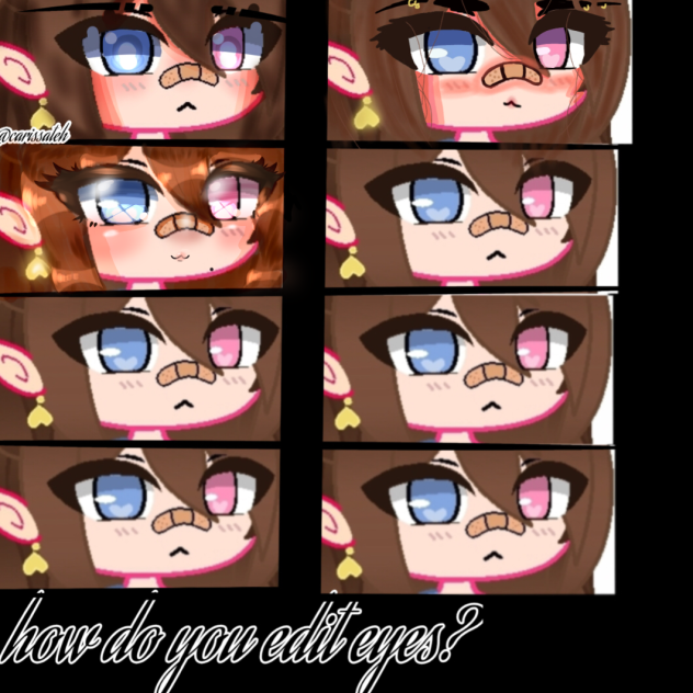 How do you edit eyes collab