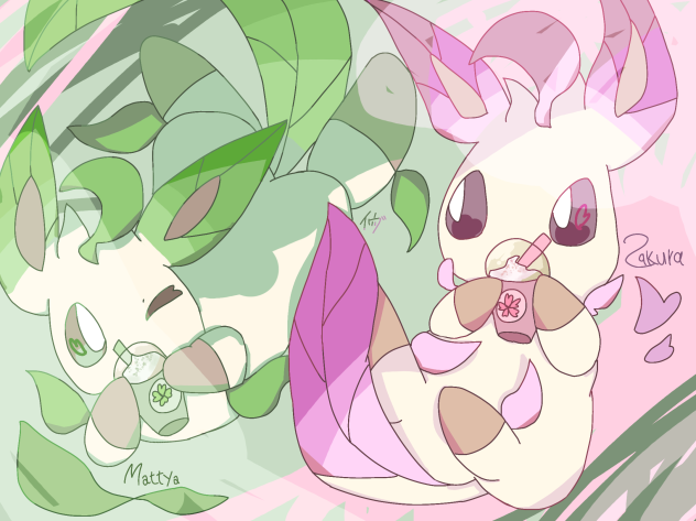 抹茶と桜