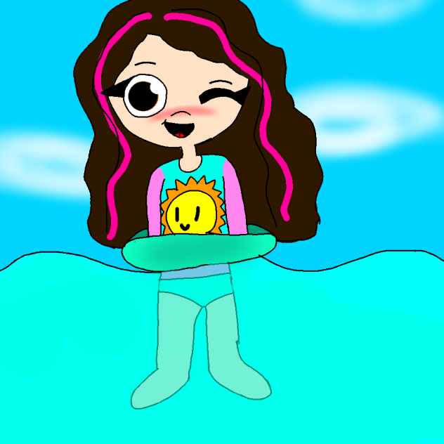 Eu na praia