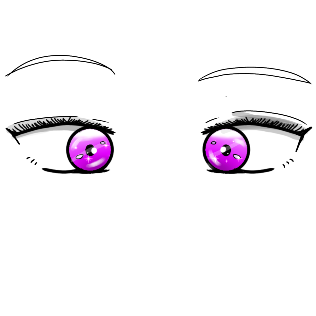 purple eyes