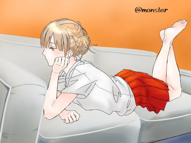 ソファでダラダラ