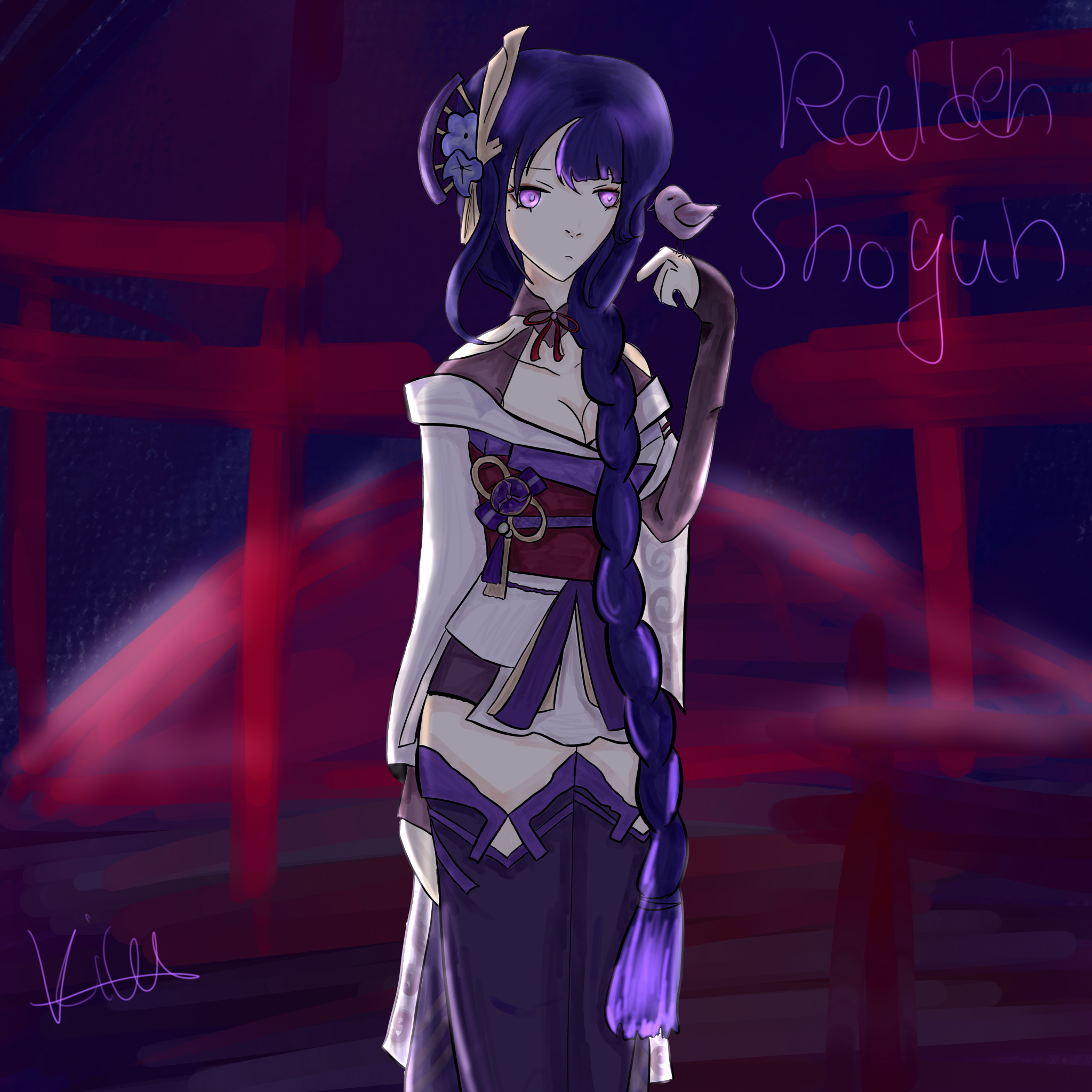 Raiden Shogun(Ei) - ibisPaint