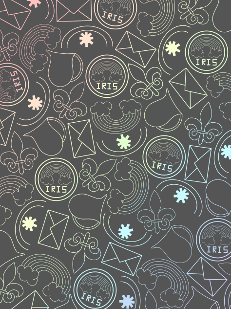Iris wall paper 2