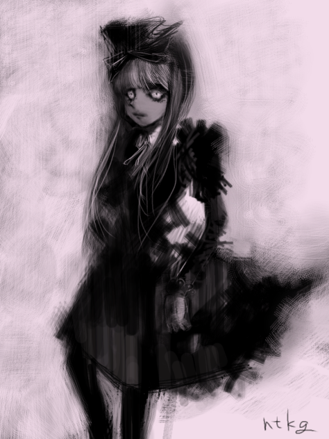 黒、少女
