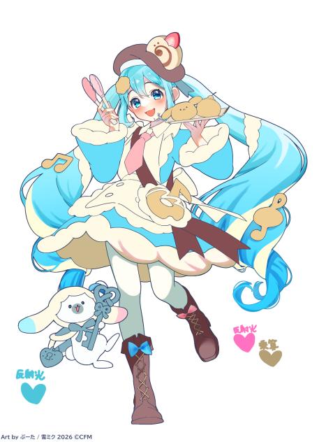 2026雪ミク塗り絵途中経過