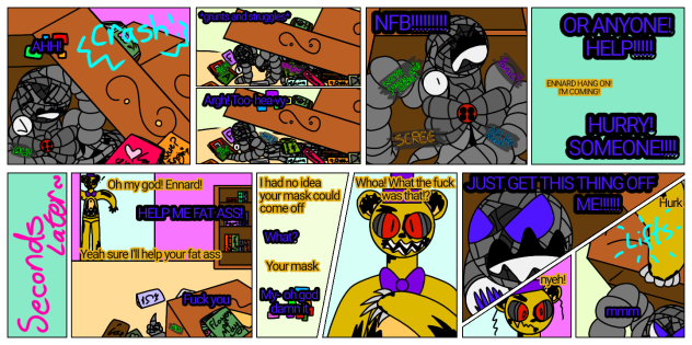 N-o (aftermath)p8. FNaF fan made comic