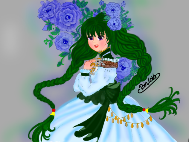 Draw manga - cover a girl
