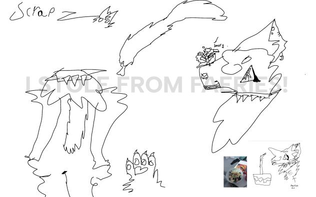 lazy scraps ref sheet ft. solver - ibisPaint