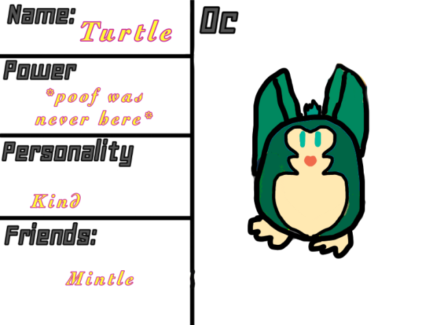 Kate I made turtle