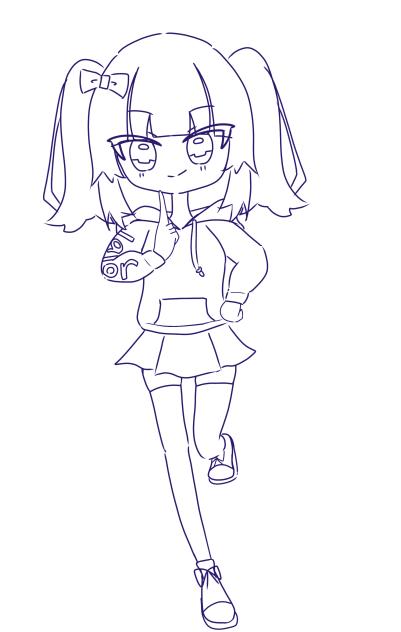 レイラーさん　線画