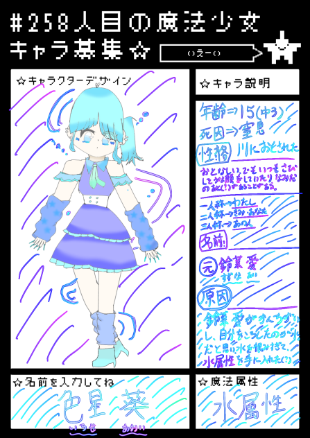 キャラ募集！