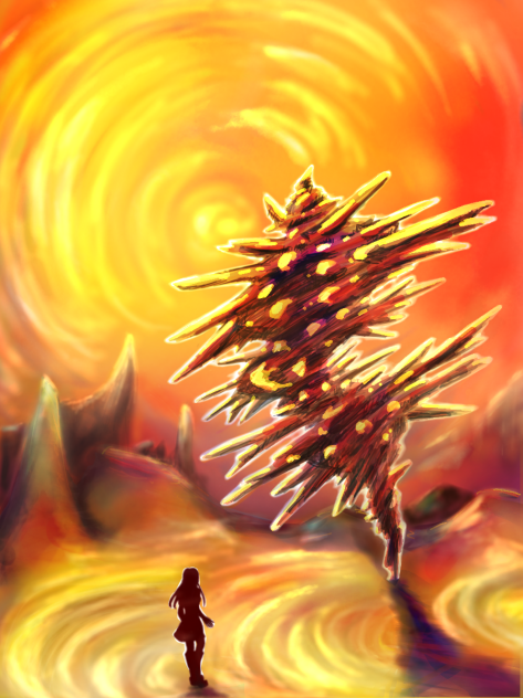 砂漠の道しるべ