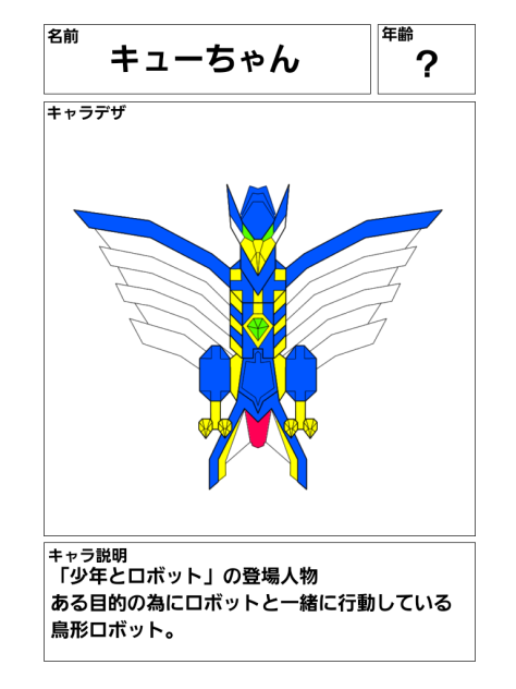 キャラ説明　キューちゃん