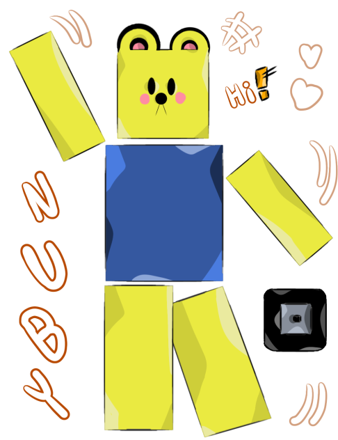 로블o스 뉴비 캐릭터 그리기!🤖💛💙