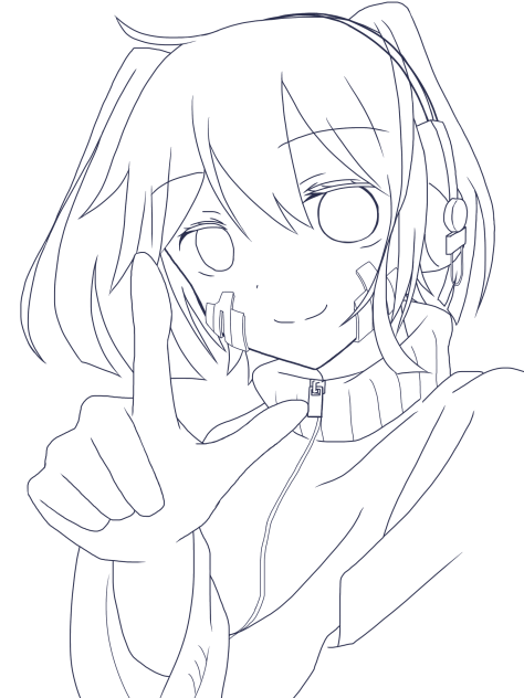 エネちゃん 線画