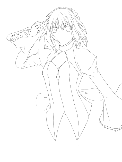 セイバー オルタ ドレス