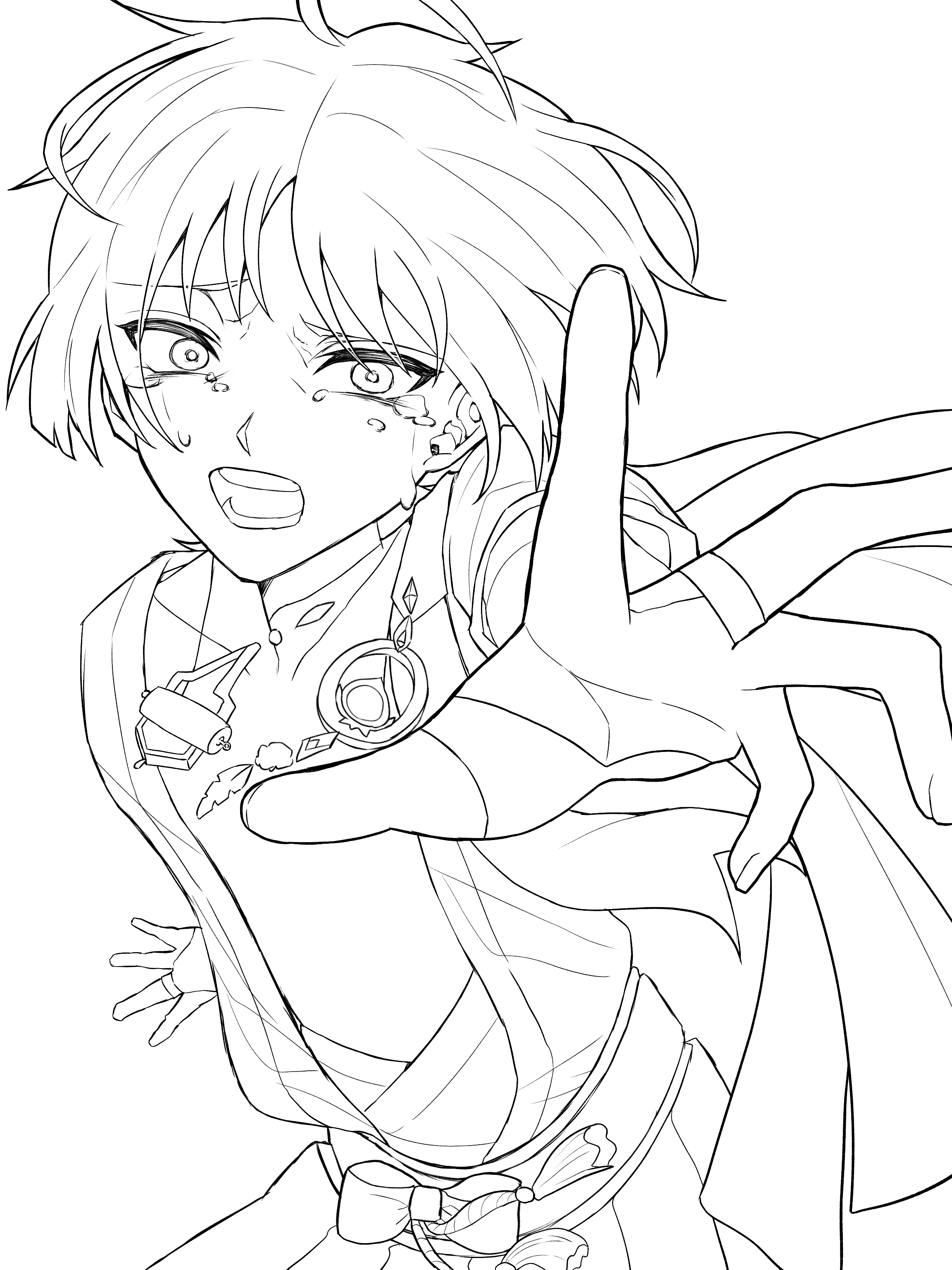 放浪者 線画 - ibisPaint