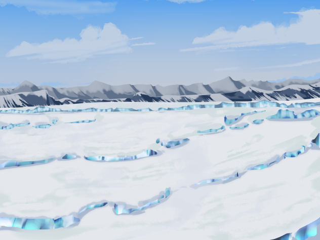 IBM1901 frozen snow field a