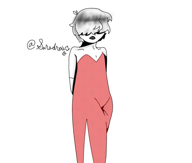 A boy wearing a dress, because why not