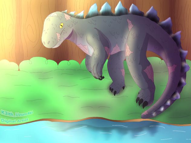 The 4-meter theropod with the fiery jat;