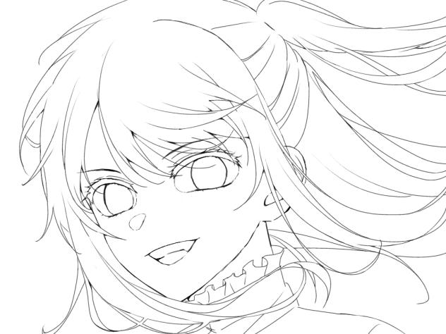 ＊闇堕ちルビー＊    線画