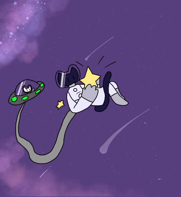 Space cat!! - ibisPaint