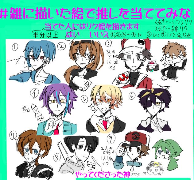 雑絵で推し当ててみな