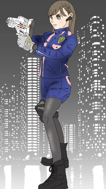 街を守るクールビューティ