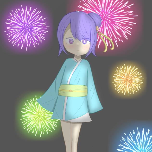 お団子頭の女の子