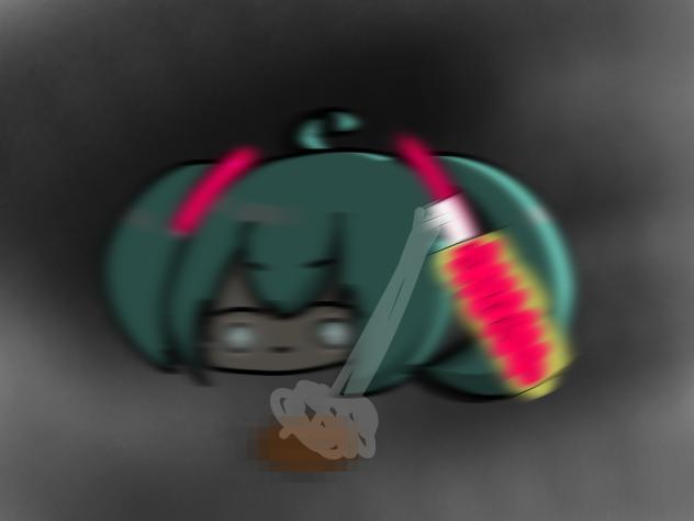 Gと併走するミク