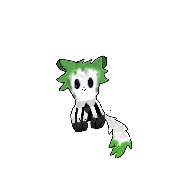Beetlejuice as a cat